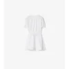 Rochie de tip tricou din bumbac cu borduri în carouri