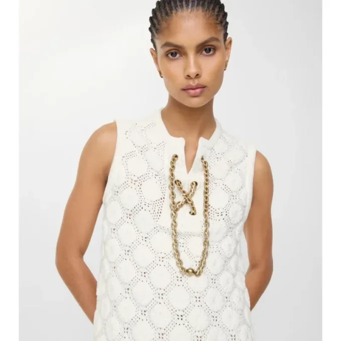 Rochie din bumbac croșetat Rochie din bumbac croșetat