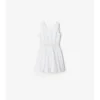 Rochie din bumbac cu borduri în carouri