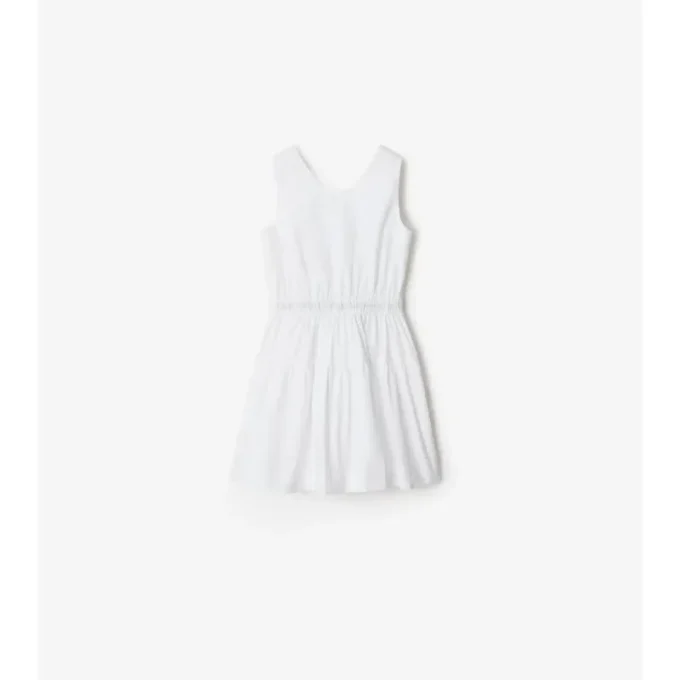 Rochie din bumbac cu borduri în carouri