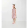 Rochie din bumbac cu imprimeu în carouri Rochie din bumbac cu imprimeu în carouri