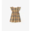 Rochie din bumbac cu imprimeu în carouri Rochie din bumbac cu imprimeu în carouri
