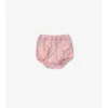 Rochie din bumbac cu imprimeu în carouri și pantaloni scurți