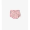 Rochie din bumbac cu imprimeu în carouri și pantaloni scurți