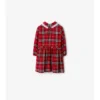 Rochie din flanel de bumbac cu imprimeu în carouri Rochie din flanel de bumbac cu imprimeu în carouri