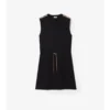 Rochie din jersey de bumbac cu bordură în carouri Rochie din jersey de bumbac cu bordură în carouri