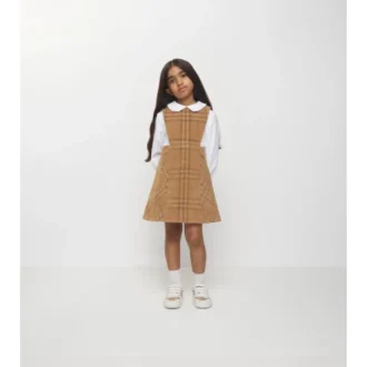Rochie din velur cu model în carouri