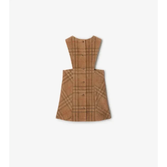 Rochie din velur cu model în carouri