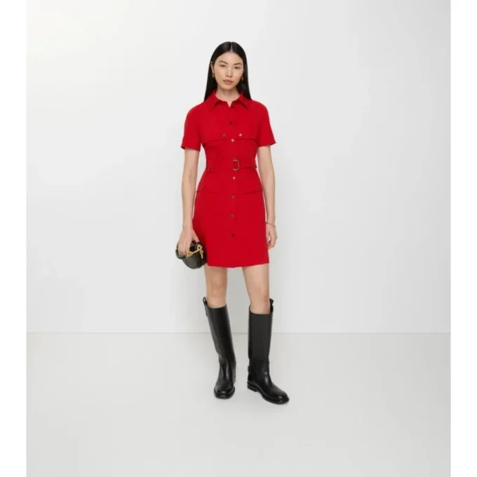 Rochie trench din lână
