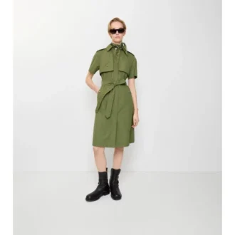 Rochie trench din poplin de bumbac