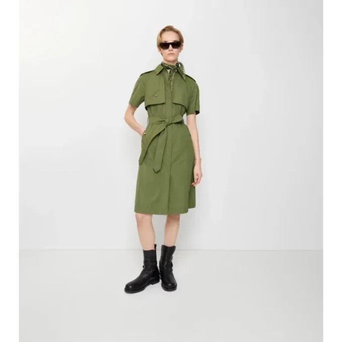 Rochie trench din poplin de bumbac