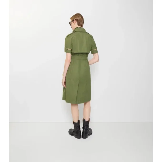 Rochie trench din poplin de bumbac