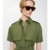 Rochie trench din poplin de bumbac