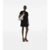 Rochie-tricou din bumbac cu borduri în carouri Rochie-tricou din bumbac cu borduri în carouri