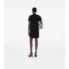 Rochie-tricou din bumbac cu borduri în carouri Rochie-tricou din bumbac cu borduri în carouri