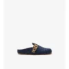 Saboti Urchin din denim cu model în carouri Saboti Urchin din denim cu model în carouri
