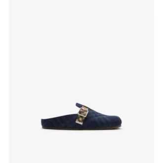 Saboti Urchin din denim cu model în carouri