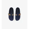 Saboti Urchin din denim cu model în carouri Saboti Urchin din denim cu model în carouri