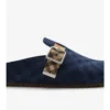 Saboti Urchin din denim cu model în carouri