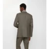 Sacou croit din lână cu textură Sharkskin