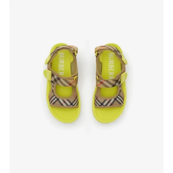 Sandale cu model Check