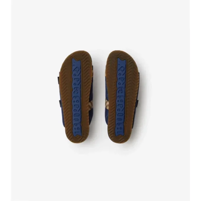 Sandale Urchin din denim cu model în carouri