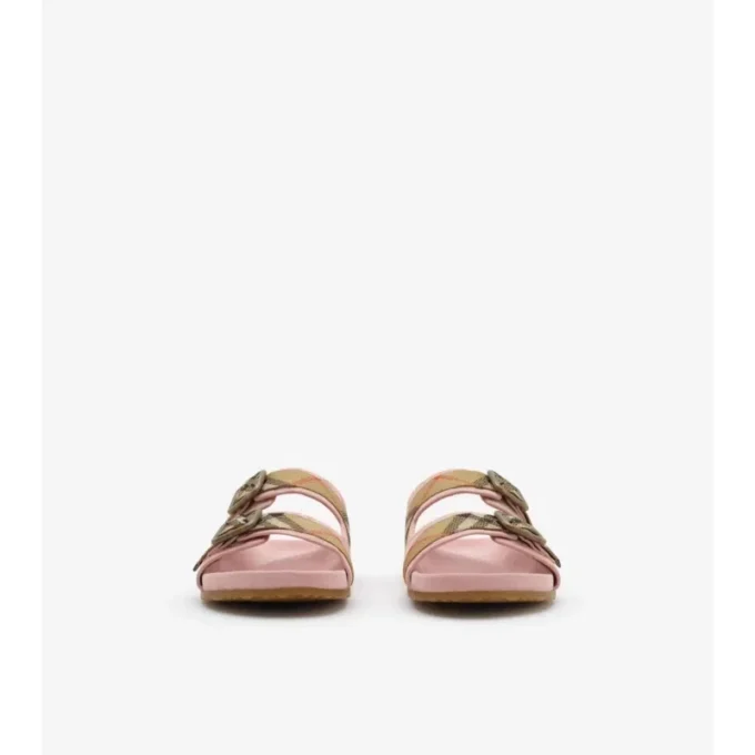 Sandale Urchin din piele de căprioară cu model în carouri Sandale Urchin din piele de căprioară cu model în carouri