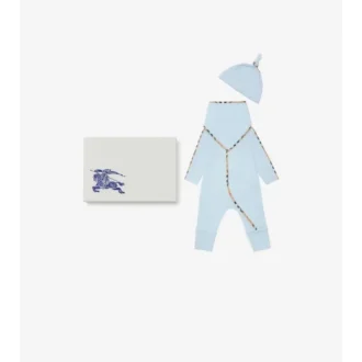 Set cadou pentru bebeluși din bumbac elastic, format din trei piese
