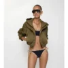 Slip de bikini cu bordură în carouri Slip de bikini cu bordură în carouri