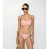 Slip de bikini cu bordură în carouri Slip de bikini cu bordură în carouri