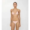 Slip de bikini cu bordură în carouri Slip de bikini cu bordură în carouri