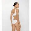 Slip de bikini cu bordură în carouri Slip de bikini cu bordură în carouri