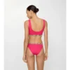 Slip de bikini cu bordură în carouri Slip de bikini cu bordură în carouri