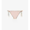 Slip de bikini cu bordură în carouri Slip de bikini cu bordură în carouri