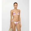 Slip de bikini cu imprimeu în carouri Slip de bikini cu imprimeu în carouri