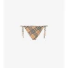Slip de bikini cu imprimeu în carouri Slip de bikini cu imprimeu în carouri