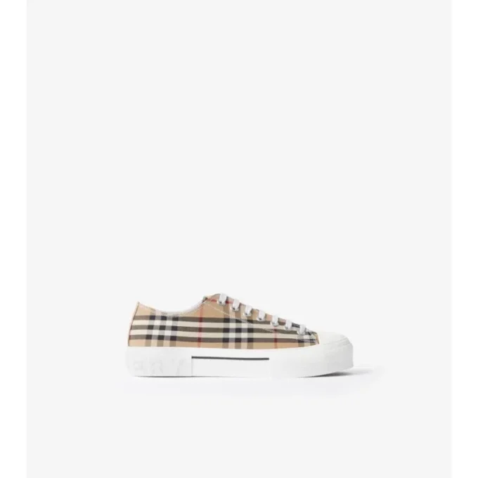 Sneakersi cu imprimeu în carouri Sneakersi cu imprimeu în carouri