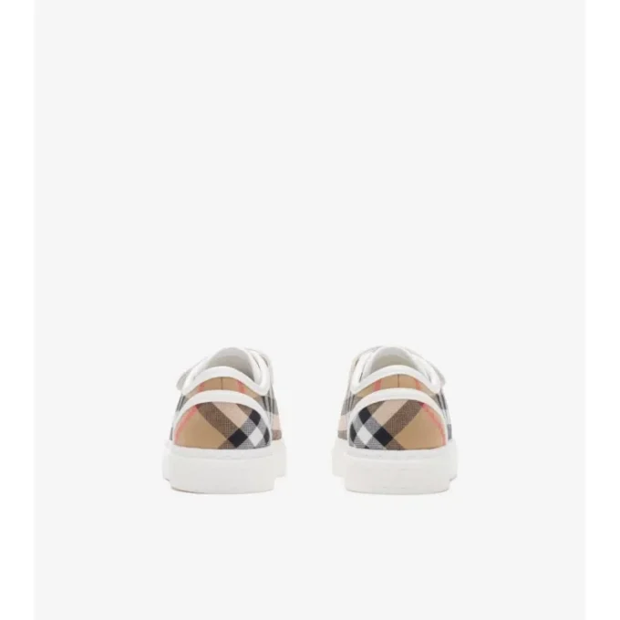 Sneakersi din bumbac cu model în carouri Sneakersi din bumbac cu model în carouri