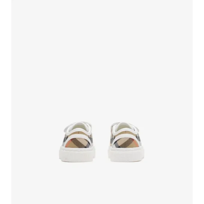 Sneakersi din bumbac cu model în carouri