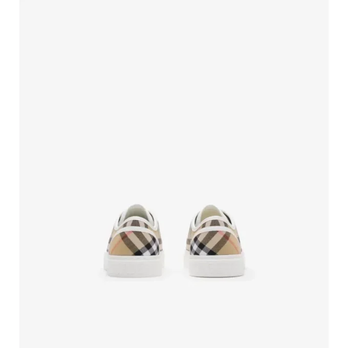 Sneakersi din bumbac cu model în carouri Sneakersi din bumbac cu model în carouri
