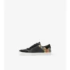 Sneakersi din piele, piele de căprioară și model Check Sneakersi din piele, piele de căprioară și model Check