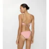 Top de bikini cu bordură în carouri Top de bikini cu bordură în carouri