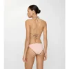 Top de bikini cu bordură în carouri Top de bikini cu bordură în carouri