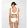 Top de bikini cu bordură în carouri