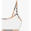Top de bikini cu bordură în carouri Top de bikini cu bordură în carouri