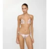 Top de bikini cu imprimeu în carouri Top de bikini cu imprimeu în carouri