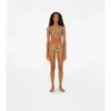 Top de bikini cu imprimeu în carouri Top de bikini cu imprimeu în carouri