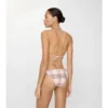 Top de bikini cu imprimeu în carouri Top de bikini cu imprimeu în carouri