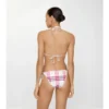 Top de bikini cu imprimeu în carouri Top de bikini cu imprimeu în carouri