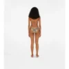 Top de bikini cu imprimeu în carouri Top de bikini cu imprimeu în carouri
